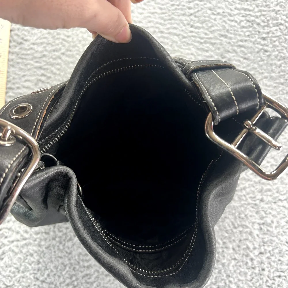 Vintage Coach‎ Soho L052-1416 Black Leather Bag Hobo Shoulder Purse